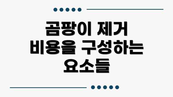 곰팡이 제거 비용을 구성하는 요소들