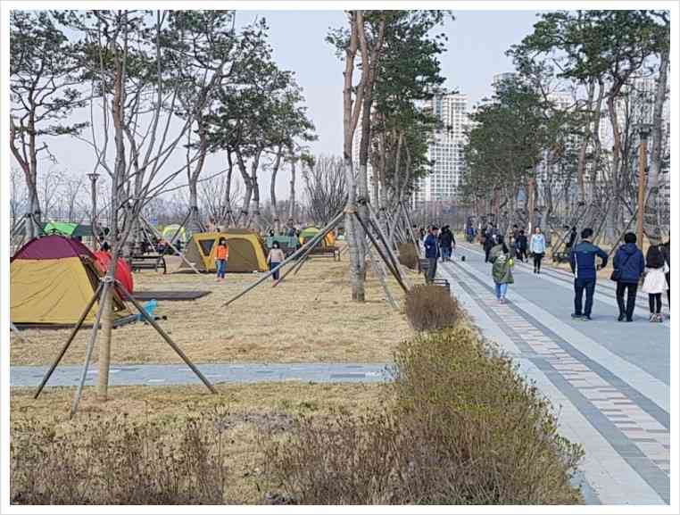 금강수변공원캠핑장 내부