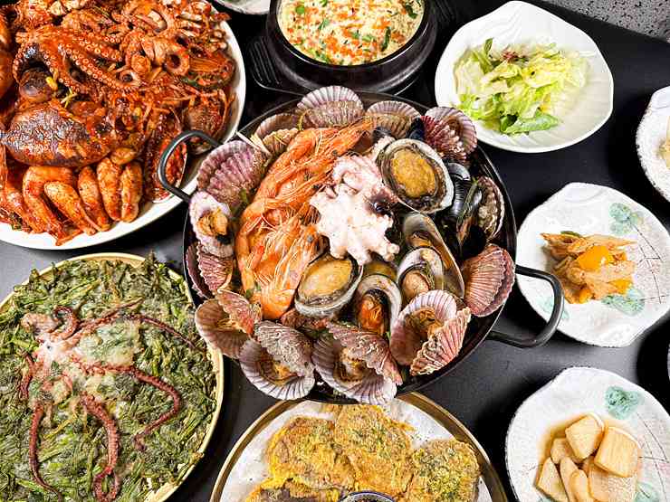 호수아구찜 해물찜 전경