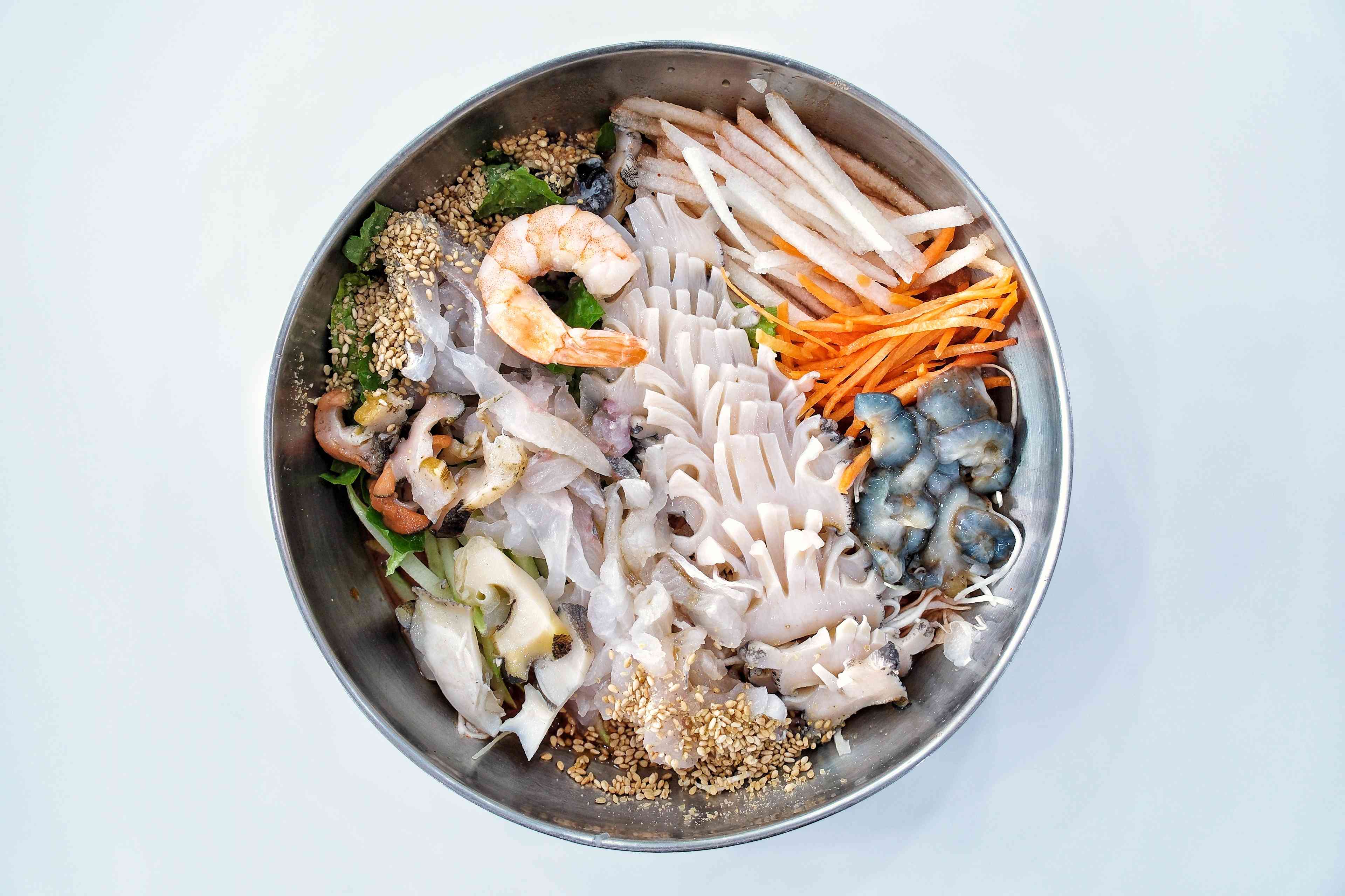 삼학물회 대표 메뉴