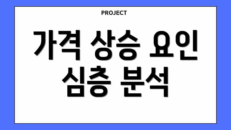 가격 상승 요인 심층 분석