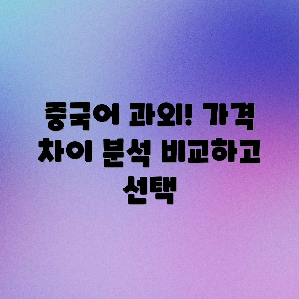 비즈니스 중국어 과외, 업체별 가격 차이? 비즈니스 중국어 과외, 업체별 가격 차이?