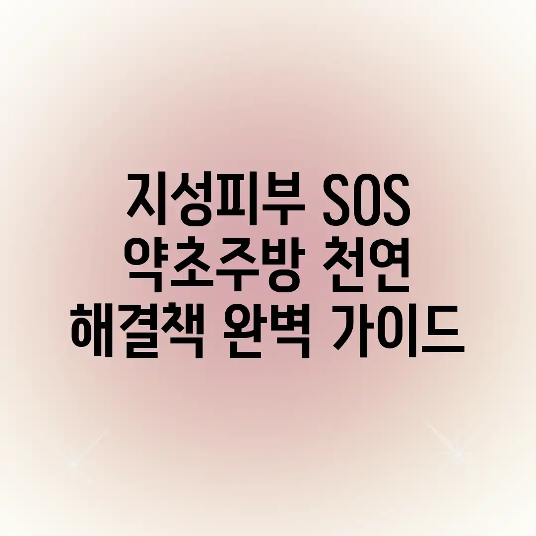지성피부 SOS! 약초&주방 천연 해결책 완벽 가이드 지성피부 SOS! 약초&주방 천연 해결책 완벽 가이드