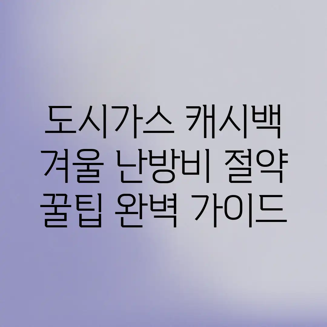 도시가스 캐시백: 겨울 난방비 절약 꿀팁 완벽 가이드 도시가스 캐시백: 겨울 난방비 절약 꿀팁 완벽 가이드