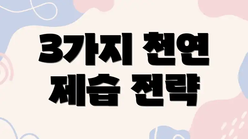 3가지 천연 제습 전략